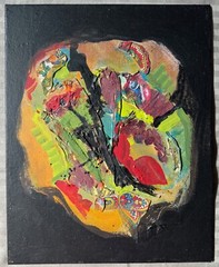Contemporary Mixed Media Multi-Color Abstract Acrylic Painting Modern Art – G