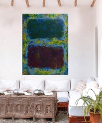 Mark Rothko style￼ Profession￼al Painting 81” X 62”(6ft 9in)Abstract Modern XL