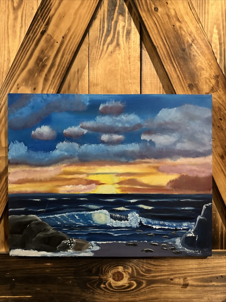 Sunset Next To Beach